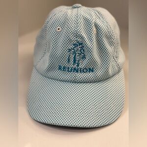 🎯 KATE LORD Women’s Golf Hat 🧢 Aqua Polka Dots | Official Reunion Resort Logo